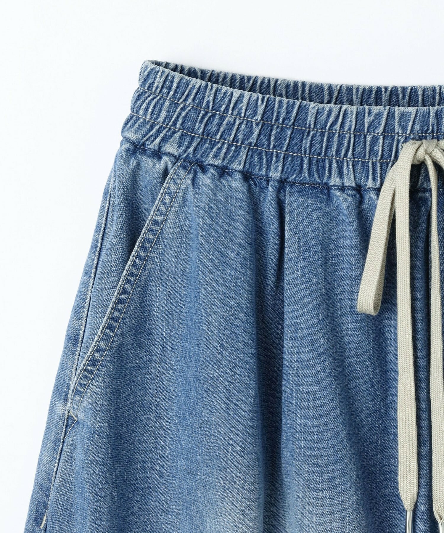 【feerique】feerique　デニムコクーンシルエットワイドパンツ 詳細画像 ネイビー 25