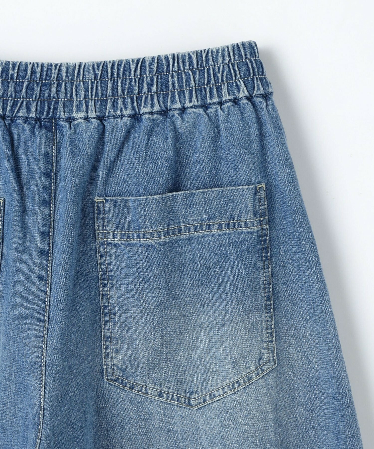 【feerique】feerique　デニムコクーンシルエットワイドパンツ 詳細画像 ネイビー 26