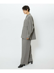 【feerique】feerique ウールライクストライプワイドパンツ 詳細画像 ブラウン 11