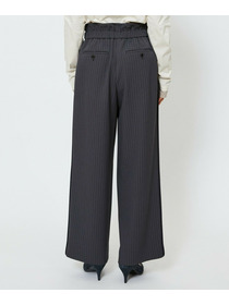 【feerique】feerique ウールライクストライプワイドパンツ 詳細画像 ブラウン 22