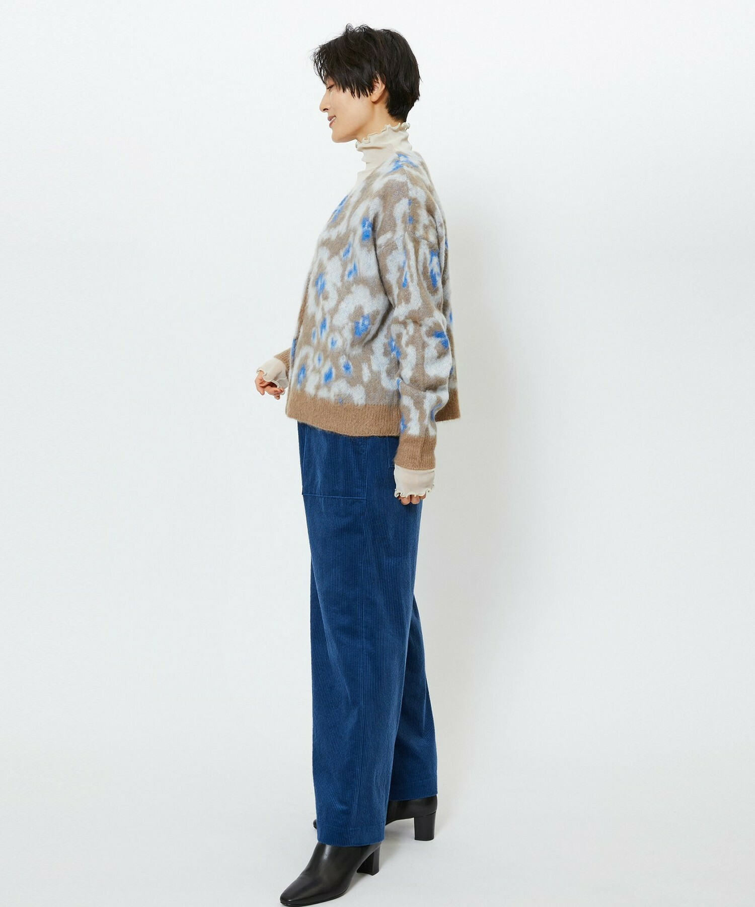 【feerique】feerique シャギーJQカーディガン 詳細画像 ブラック 5