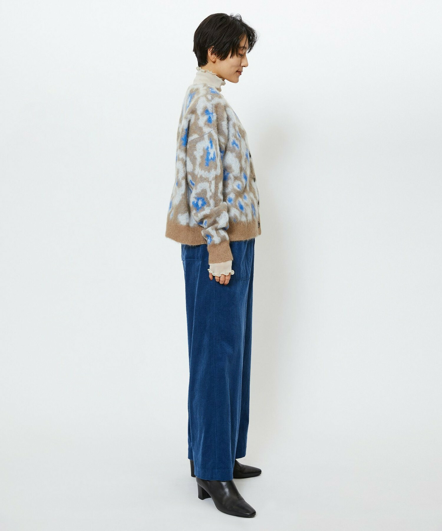 【feerique】feerique シャギーJQカーディガン 詳細画像 ブラック 8