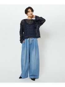 【feerique】feerique 2WAYフリンジカーディガン 詳細画像 ブラウン 18