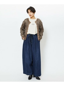 【feerique】feerique 2WAYフリンジカーディガン 詳細画像 ブラウン 2