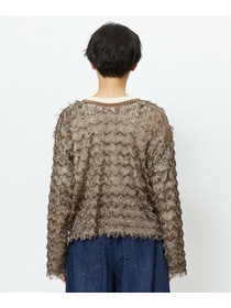 【feerique】feerique 2WAYフリンジカーディガン 詳細画像 ブラウン 21