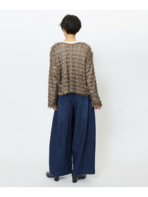 【feerique】feerique 2WAYフリンジカーディガン 詳細画像 ブラウン 5