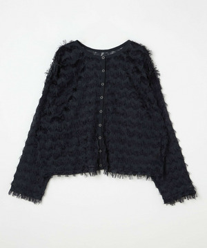 【feerique】feerique 2WAYフリンジカーディガン 詳細画像 ネイビー 2