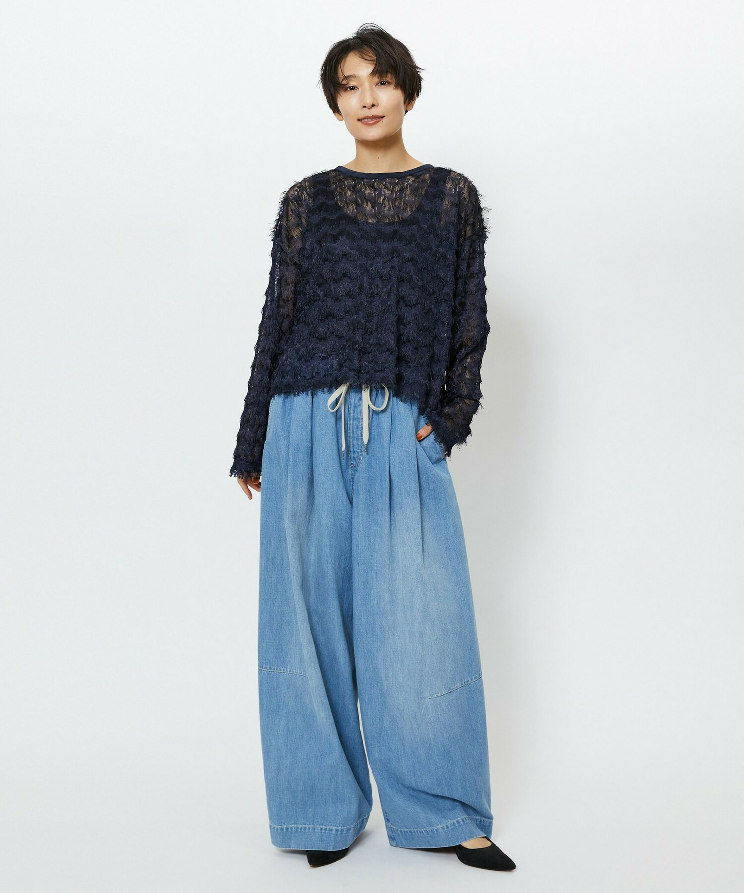 【feerique】feerique 2WAYフリンジカーディガン 詳細画像 ブラウン 10