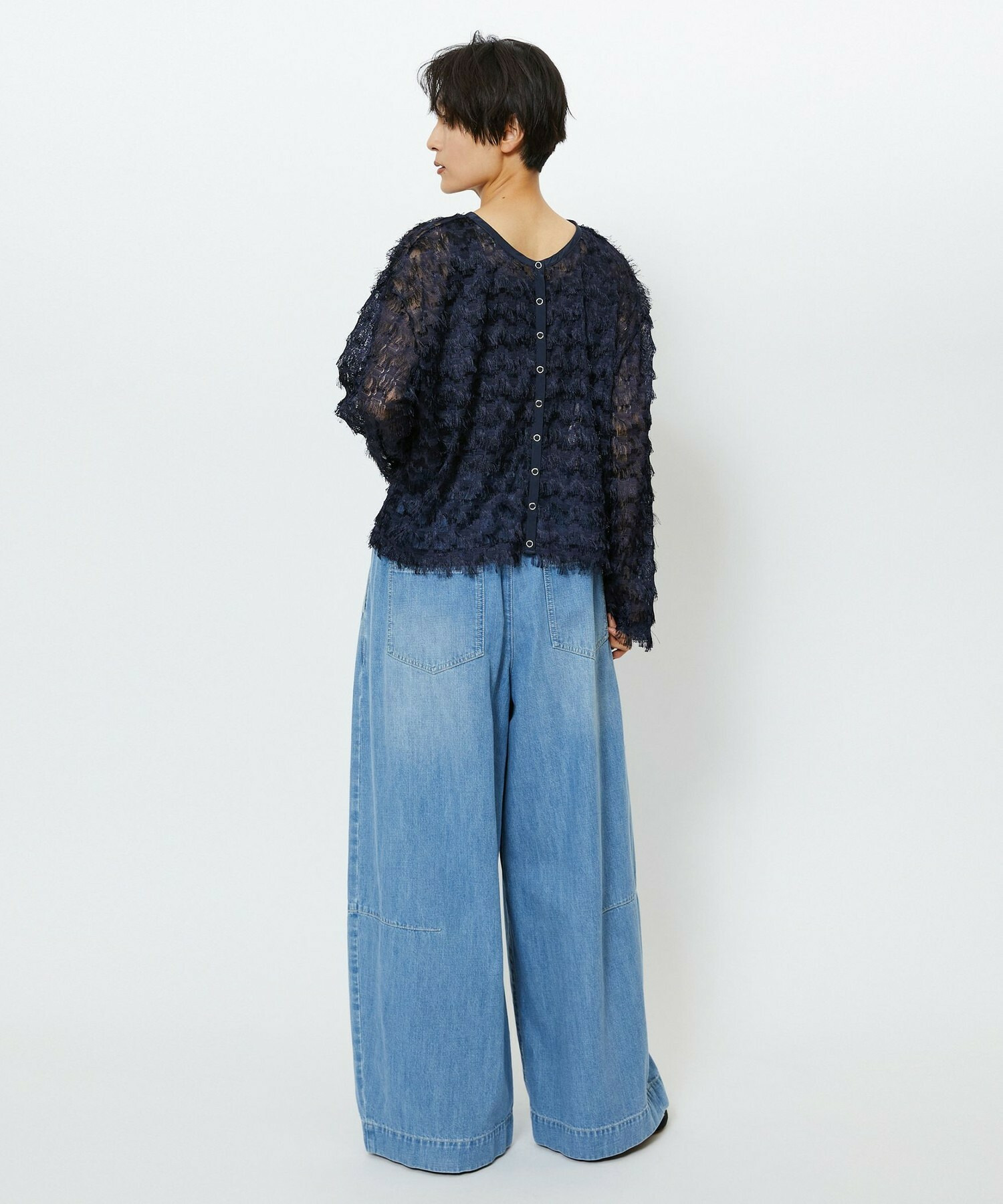 【feerique】feerique 2WAYフリンジカーディガン 詳細画像 ブラウン 14