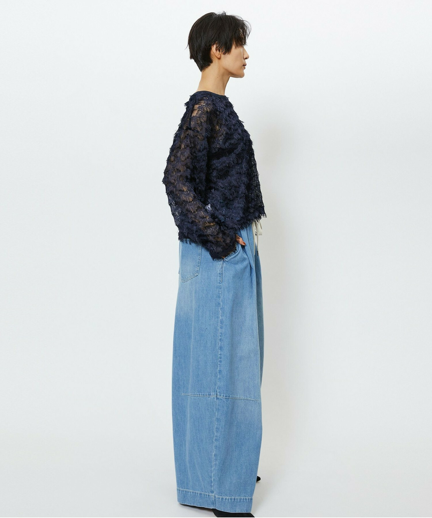 【feerique】feerique 2WAYフリンジカーディガン 詳細画像 ブラウン 16