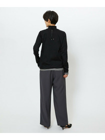 【feerique】feerique シアー天竺配色ハイネックプルオーバー 詳細画像 ブラック系その他 12