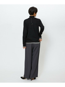 【feerique】feerique シアー天竺配色ハイネックプルオーバー 詳細画像 ブラック系その他 13