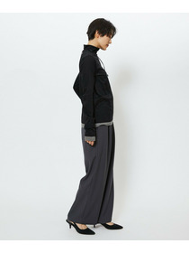 【feerique】feerique シアー天竺配色ハイネックプルオーバー 詳細画像 ブラック系その他 14