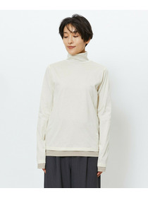 【feerique】feerique シアー天竺配色ハイネックプルオーバー 詳細画像 ブラック系その他 19