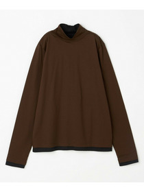 【feerique】feerique シアー天竺配色ハイネックプルオーバー 詳細画像 ブラック系その他 22