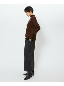 【feerique】feerique シアー天竺配色ハイネックプルオーバー 詳細画像 ブラック系その他 4