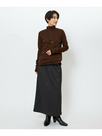 【feerique】feerique シアー天竺配色ハイネックプルオーバー 詳細画像 ブラック系その他 7