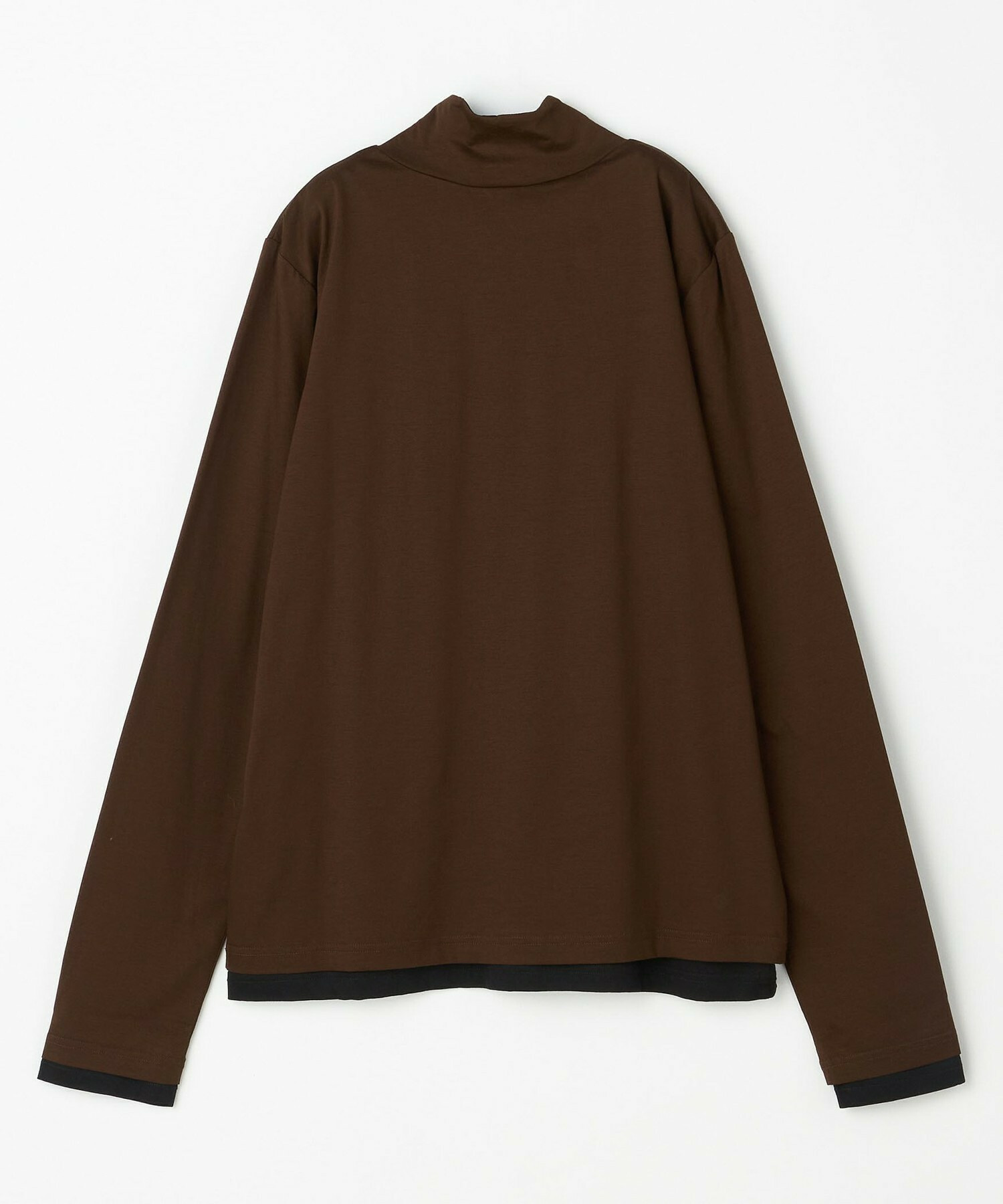 【feerique】feerique シアー天竺配色ハイネックプルオーバー 詳細画像 ブラック系その他 23