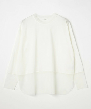 【feerique】feerique コンパクト天竺ドッキングプルオーバー 詳細画像 オフホワイト 1