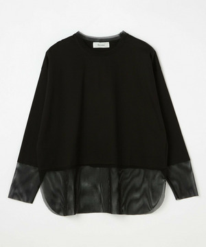 【feerique】feerique コンパクト天竺ドッキングプルオーバー 詳細画像 ブラック 1