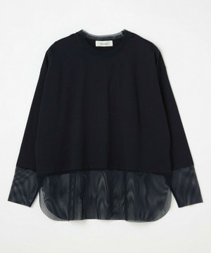 【feerique】feerique コンパクト天竺ドッキングプルオーバー 詳細画像 ネイビー 1