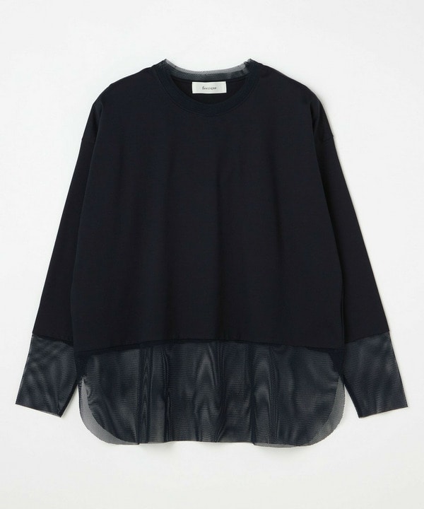 feerique コンパクト天竺ドッキングプルオーバー 詳細画像 ネイビー 1