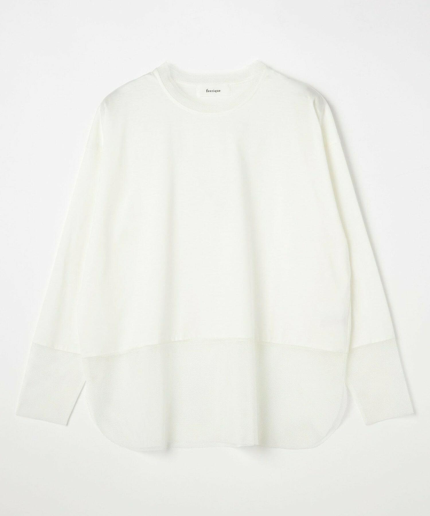【feerique】feerique コンパクト天竺ドッキングプルオーバー 詳細画像 オフホワイト 1