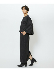 【feerique】feerique ウールライクニットツイルパイピングスカート 詳細画像 チャコールグレー 12