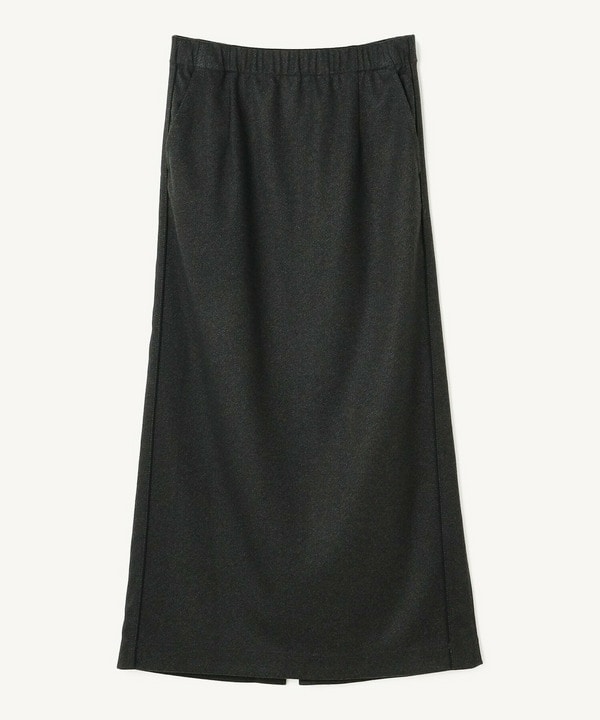 feerique ウールライクニットツイルパイピングスカート 詳細画像 チャコールグレー 2