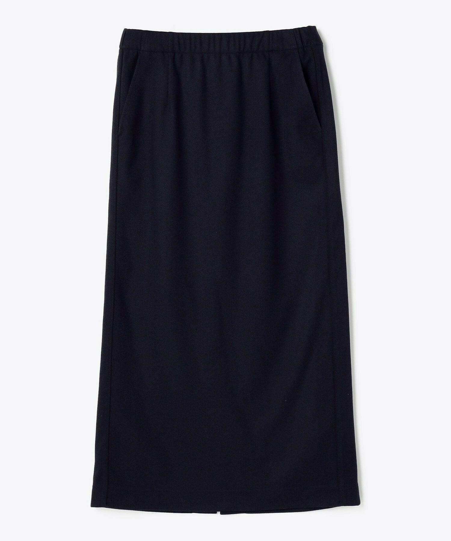 【feerique】feerique ウールライクニットツイルパイピングスカート 詳細画像 ネイビー 2