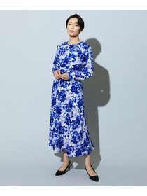 【wb】wb アブストラクトライクプリントブラウス 詳細画像 ベージュ 1