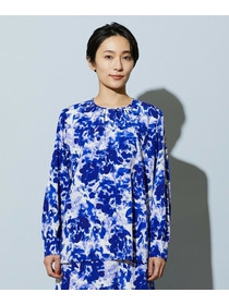 【wb】wb アブストラクトライクプリントブラウス 詳細画像 ベージュ 16