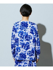 【wb】wb アブストラクトライクプリントブラウス 詳細画像 ベージュ 19