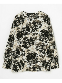 【wb】wb アブストラクトライクプリントブラウス 詳細画像 ベージュ 21