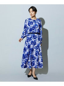 【wb】wb アブストラクトライクプリントブラウス 詳細画像 ベージュ 7