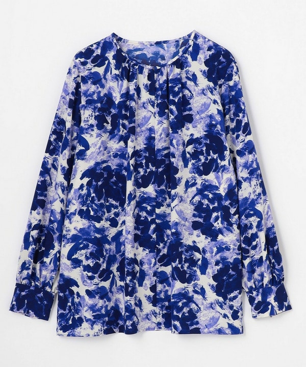 wb アブストラクトライクプリントブラウス 詳細画像 ブルー系その他 2
