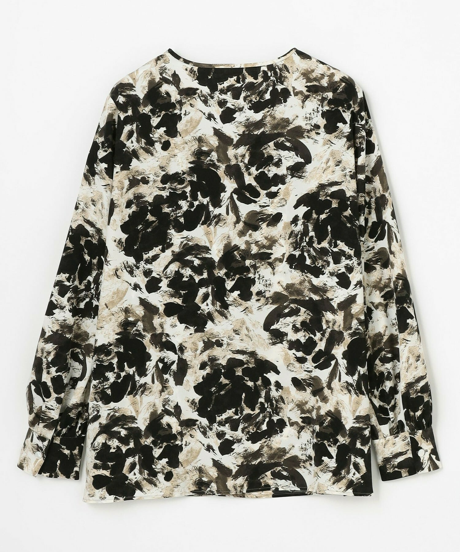 【wb】wb アブストラクトライクプリントブラウス 詳細画像 ベージュ 21