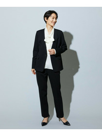 【wb】wb バックサテンジョーゼットVネックブラウス 詳細画像 オフホワイト 10