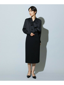 【wb】wb バックサテンジョーゼットVネックブラウス 詳細画像 オフホワイト 12