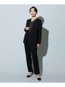 【wb】wb バックサテンジョーゼットVネックブラウス 詳細画像 オフホワイト 17