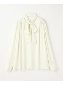 【wb】wb バックサテンジョーゼットVネックブラウス 詳細画像 オフホワイト 22