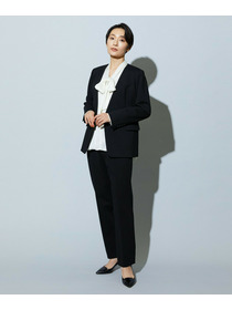 【wb】wb バックサテンジョーゼットVネックブラウス 詳細画像 オフホワイト 5