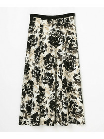 【wb】wb アブストラクトライクプリントフレアースカート 詳細画像 ベージュ 19