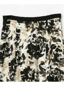 【wb】wb アブストラクトライクプリントフレアースカート 詳細画像 ベージュ 21