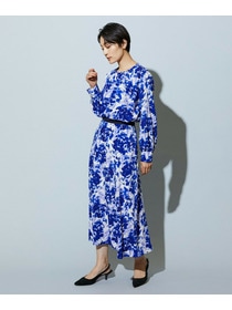 【wb】wb アブストラクトライクプリントフレアースカート 詳細画像 ベージュ 8