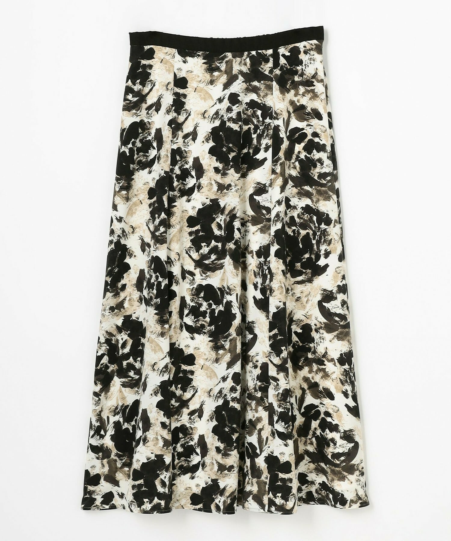 【wb】wb アブストラクトライクプリントフレアースカート 詳細画像 ベージュ 19