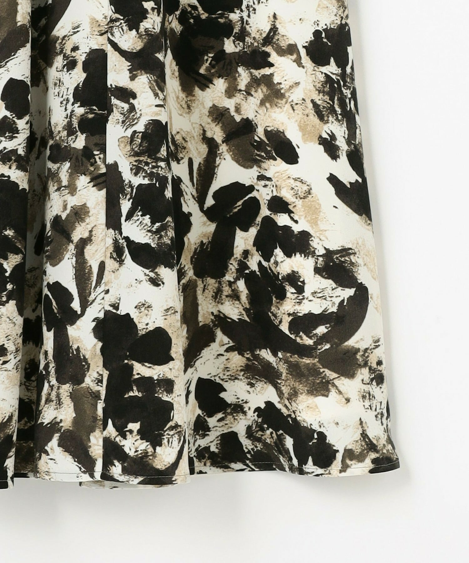 【wb】wb アブストラクトライクプリントフレアースカート 詳細画像 ベージュ 22