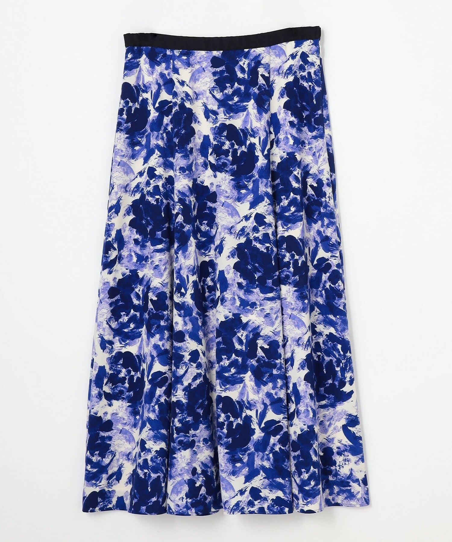 【wb】wb アブストラクトライクプリントフレアースカート 詳細画像 ブルー系その他 2