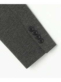 【wb】wb ハイゲージポンチノーカラージャケット 詳細画像 チャコールグレー 24