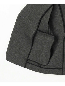 【wb】wb ハイゲージポンチノーカラージャケット 詳細画像 チャコールグレー 26